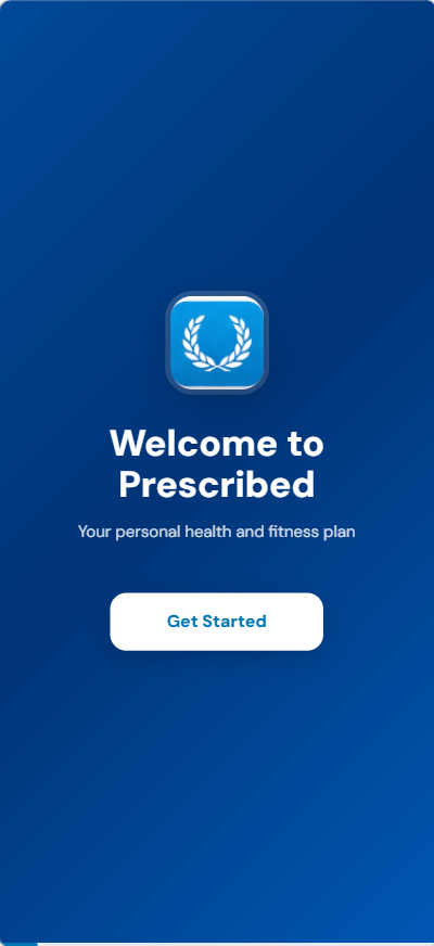 Prescribed home screen